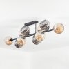 Ripoll Taklampa, kullampa Amber, Rökfärger, 10-ljuskällor