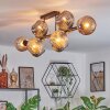 Ripoll Taklampa, kullampa Amber, Rökfärger, 10-ljuskällor