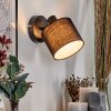 Bassagoda Vägglampa, Väggspotlight Svart, 1-ljuskällor