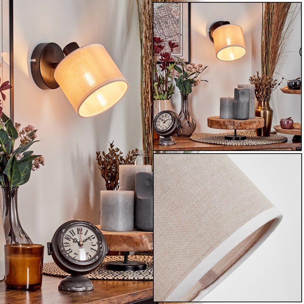 Bassagoda Vägglampa, Väggspotlight Svart, 1-ljuskällor main product photo
