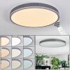 Salmi Taklampa, Panel LED Grått, Silver, 1-ljuskällor, Fjärrkontroll