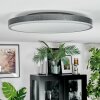 Salmi Taklampa, Panel LED Grått, Silver, 1-ljuskällor, Fjärrkontroll