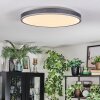 Salmi Taklampa, Panel LED Grått, Silver, 1-ljuskällor, Fjärrkontroll