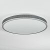 Salmi Taklampa, Panel LED Grått, Silver, 1-ljuskällor, Fjärrkontroll
