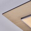 Barullu Taklampa, Panel LED träoptik, Svart, Vit, 1-ljuskällor