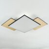 Barullu Taklampa, Panel LED träoptik, Svart, Vit, 1-ljuskällor