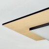 Barullu Taklampa, Panel LED träoptik, Svart, Vit, 1-ljuskällor