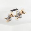 Koyoto Taklampa, kullampa Guld, Svart, 8-ljuskällor