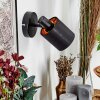 Fallhagen Vägglampa, Väggspotlight Svart, 1-ljuskällor