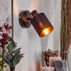 Fallhagen Vägglampa, Väggspotlight Svart, 1-ljuskällor