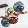 Koyoto Taklampa, kullampa Guld, Svart, 8-ljuskällor