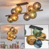 Koyoto Taklampa, kullampa Guld, Svart, 8-ljuskällor