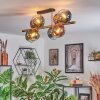 Koyoto Taklampa, kullampa Guld, Svart, 8-ljuskällor