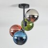 Gastor Taklampa, kullampa 32 cm Blå, Krom, Grön, Kopparfärg, Rökfärger, 4-ljuskällor