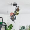 Gastor Taklampa, kullampa 32 cm Blå, Krom, Grön, Klart, Kopparfärg, Rökfärger, 4-ljuskällor
