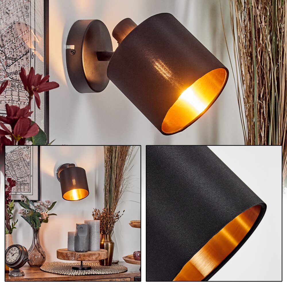 Alsen Vägglampa, Väggspotlight Svart, 1-ljuskällor main product photo