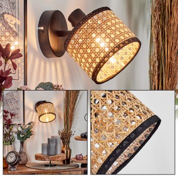Ramila Vägglampa, Väggspotlight Svart, 1-ljuskällor Ramila Vägglampa, Väggspotlight Svart, 1-ljuskällor