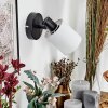Fallhagen Vägglampa, Väggspotlight Svart, 1-ljuskällor