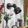 Tylar Vägglampa, Väggspotlight Svart, 1-ljuskällor