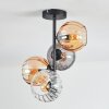 Koyoto Taklampa, kullampa 31 cm Amber, Klart, Rökfärger, 4-ljuskällor