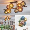 Koyoto Taklampa, kullampa Guld, Svart, 8-ljuskällor