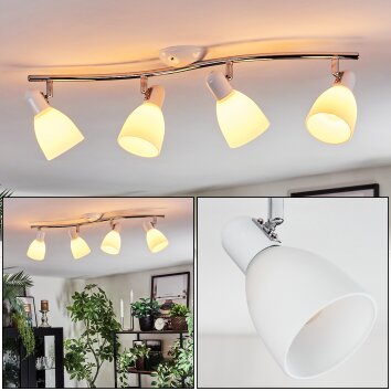 Starkeryd Taklampa, Takstrålkastare Krom, Vit, 4-ljuskällor