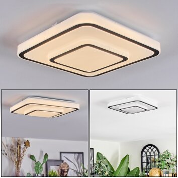 Borin Taklampa LED Grått, Vit, 1-ljuskällor