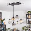 Koyoto Pendellampa, kullampa, Pendelbelysning Amber, Klart, Rökfärger, 6-ljuskällor