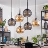 Koyoto Pendellampa, kullampa, Pendelbelysning Amber, Rökfärger, 6-ljuskällor