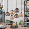 Koyoto Pendellampa, kullampa, Pendelbelysning Amber, Rökfärger, 6-ljuskällor