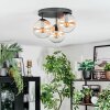 Gastor Taklampa, kullampa 30 cm Amber, Klart, 3-ljuskällor