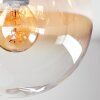 Gastor Taklampa, kullampa 30 cm Amber, Klart, 3-ljuskällor