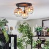 Gastor Taklampa, kullampa 30 cm Amber, Klart, 3-ljuskällor