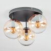 Gastor Taklampa, kullampa 30 cm Amber, Klart, 3-ljuskällor