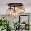 Gastor Taklampa, kullampa 30 cm Amber, Klart, 3-ljuskällor