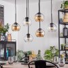 Koyoto Pendellampa, kullampa, Pendelbelysning Amber, Klart, 6-ljuskällor