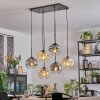 Ripoll Pendellampa, kullampa, Pendelbelysning Amber, Klart, Rökfärger, 6-ljuskällor