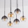 Koyoto Pendellampa, kullampa, Pendelbelysning Amber, Klart, Rökfärger, 6-ljuskällor