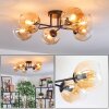 Koyoto Taklampa, kullampa Amber, Klart, 6-ljuskällor
