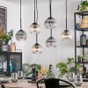Koyoto Pendellampa, kullampa, Pendelbelysning Amber, Klart, Rökfärger, 6-ljuskällor