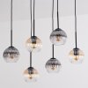 Koyoto Pendellampa, kullampa, Pendelbelysning Amber, Klart, Rökfärger, 6-ljuskällor