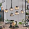 Koyoto Pendellampa, kullampa, Pendelbelysning Amber, Klart, Rökfärger, 6-ljuskällor