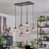 Koyoto Pendellampa, kullampa, Pendelbelysning Amber, Klart, Rökfärger, 6-ljuskällor