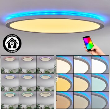 Zuren Taklampa, Panel LED Vit, 1-ljuskällor, Färgväxlare