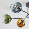 Koyoto Taklampa, kullampa 78 cm Blå, Guld, Grön, Klart, Kopparfärg, 6-ljuskällor