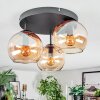 Koyoto Taklampa, kullampa Amber, 3-ljuskällor