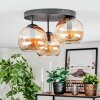 Koyoto Taklampa, kullampa Amber, 3-ljuskällor