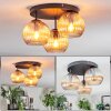 Koyoto Taklampa, kullampa Amber, 3-ljuskällor