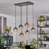 Koyoto Pendellampa, kullampa, Pendelbelysning Blå, Grön, Klart, Kopparfärg, 6-ljuskällor