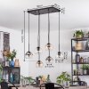 Koyoto Pendellampa, kullampa, Pendelbelysning Amber, Klart, Rökfärger, 6-ljuskällor